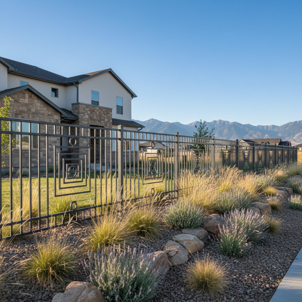 Metal Fence Installation in Saratoga Springs, UT