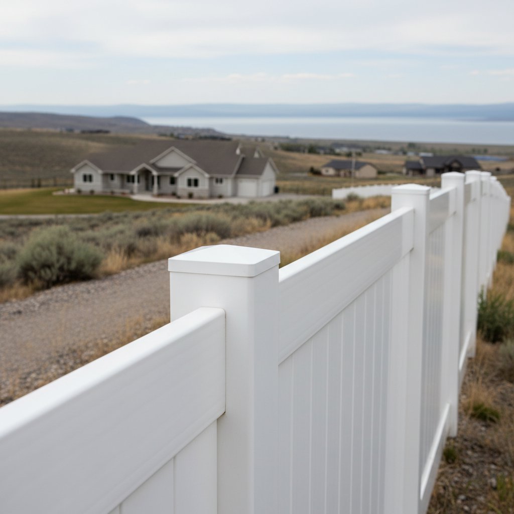Vinyl Fence in Saratoga Springs, UT - Image 3